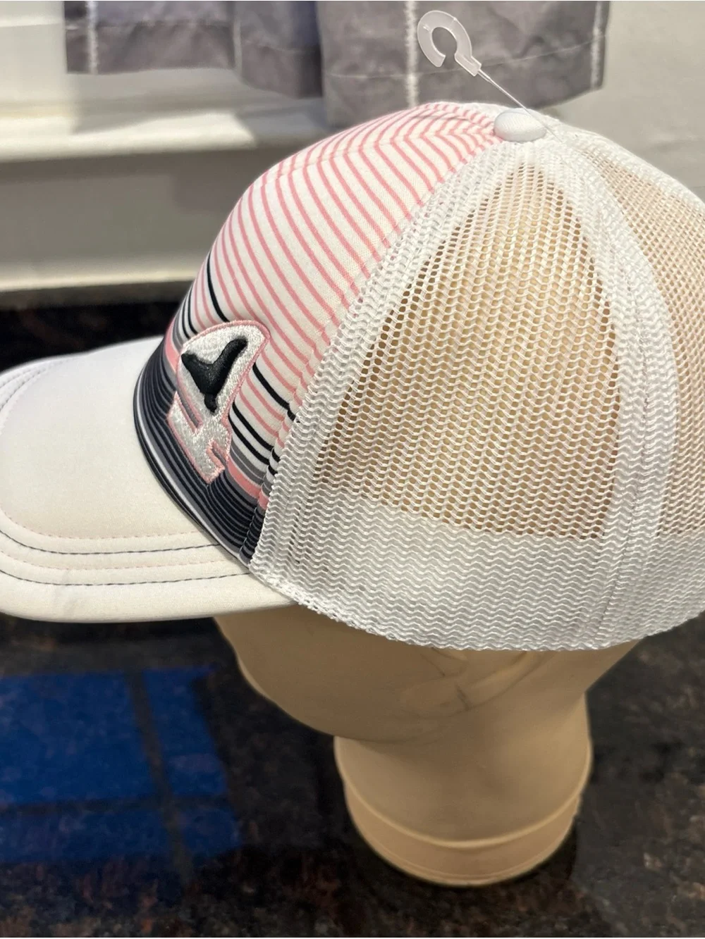 Buoy4 SnapBack Trucker Hat Pink White NWOT